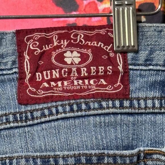 Lucky Brand Jeans Womens Size 12/31 Denim Dungarees Made In USA American Vintage - Picture 5 of 6